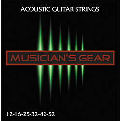 Musician's Gear Acoustic 12 80/20 Bronze Acoustic Guitar Strings Standard