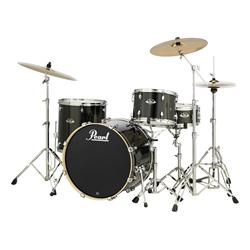Pearl Export Drum Set - Exclusive Black with Gold Sparkle Finish Standard