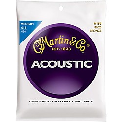 Martin M150 80/20 Bronze Medium Acoustic Guitar Strings Standard