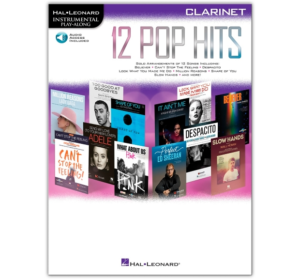 Hal Leonard 12 Pop Hits for Clarinet Book