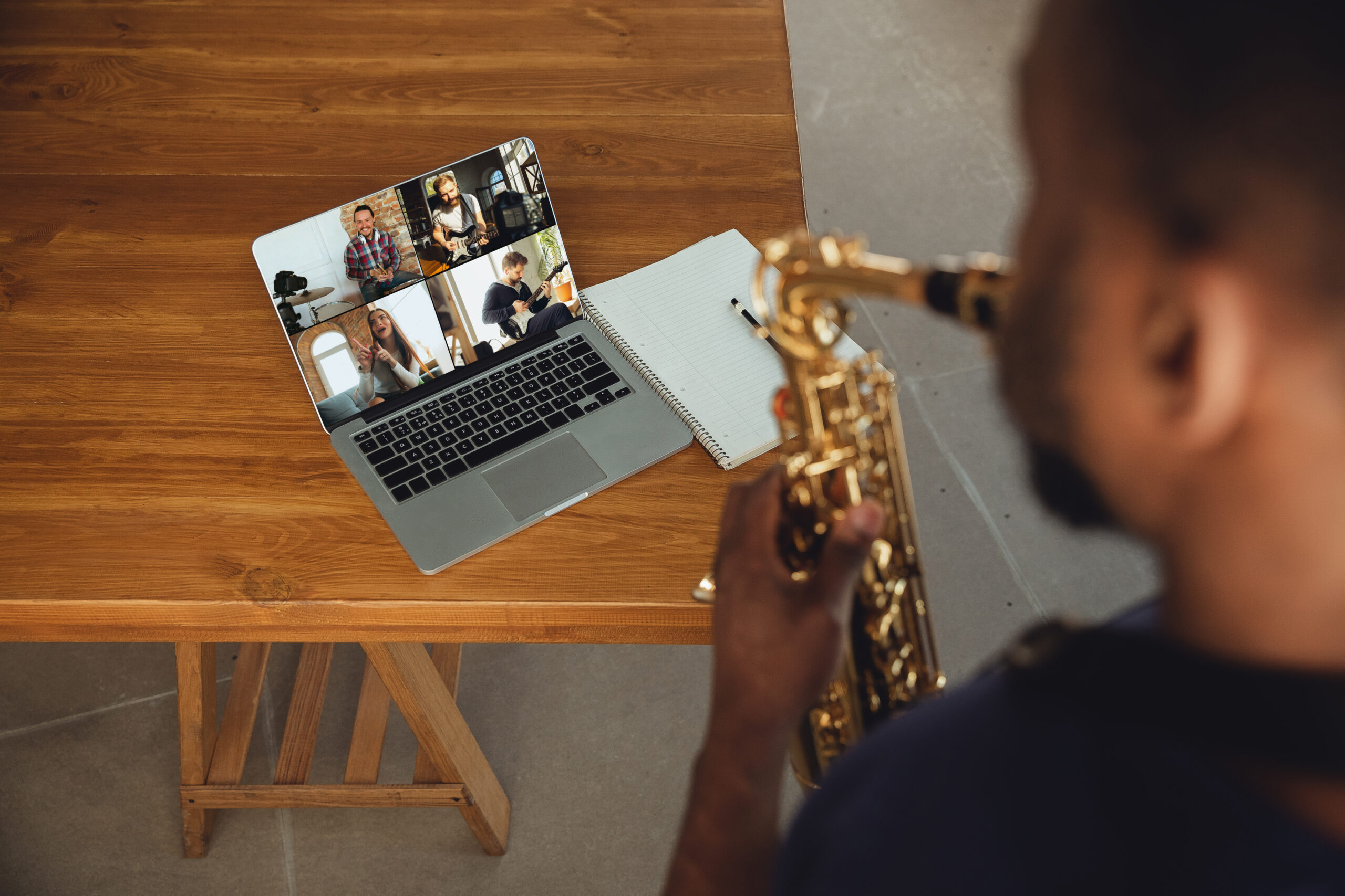 Music education over zoom