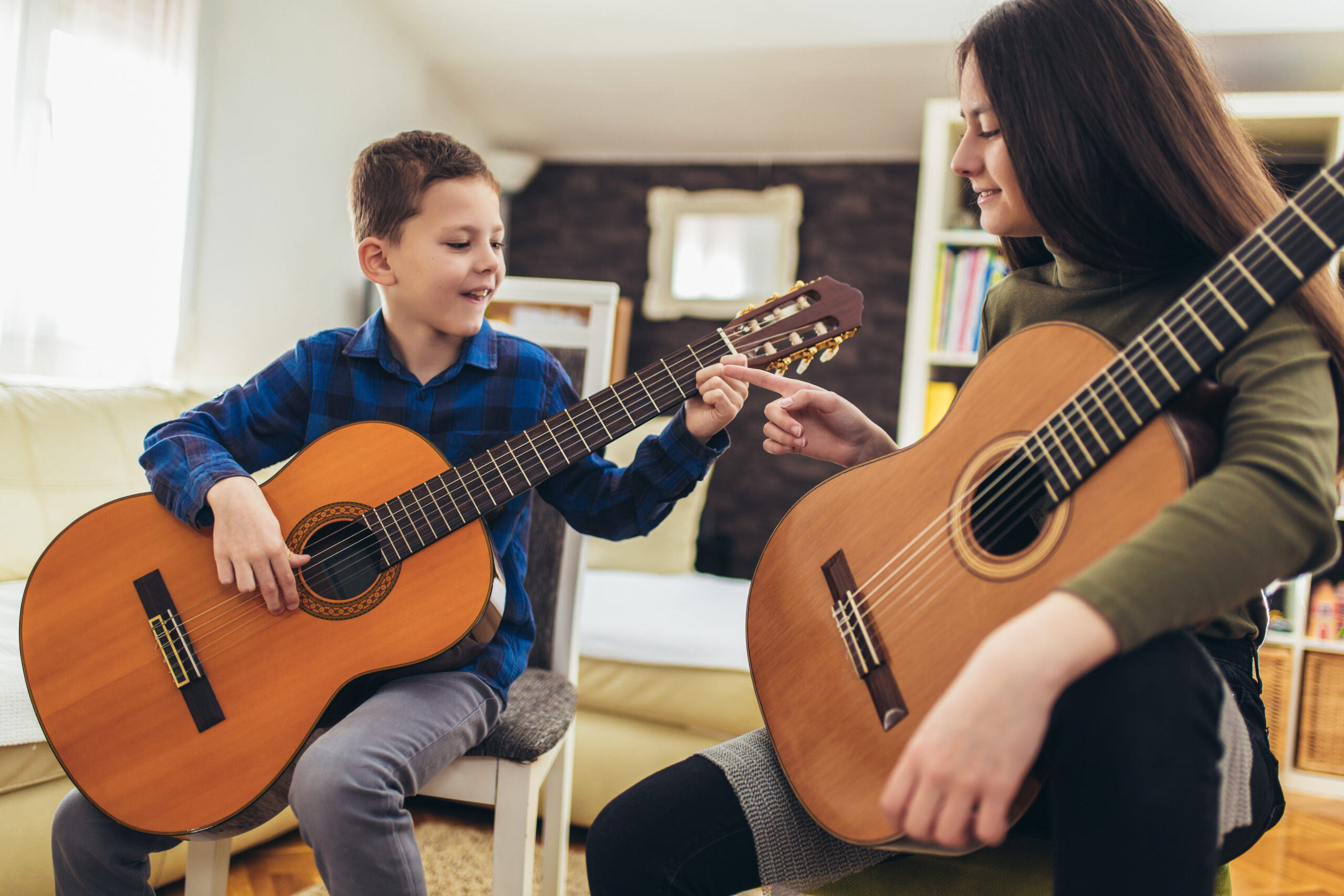 Child Guitar Practice